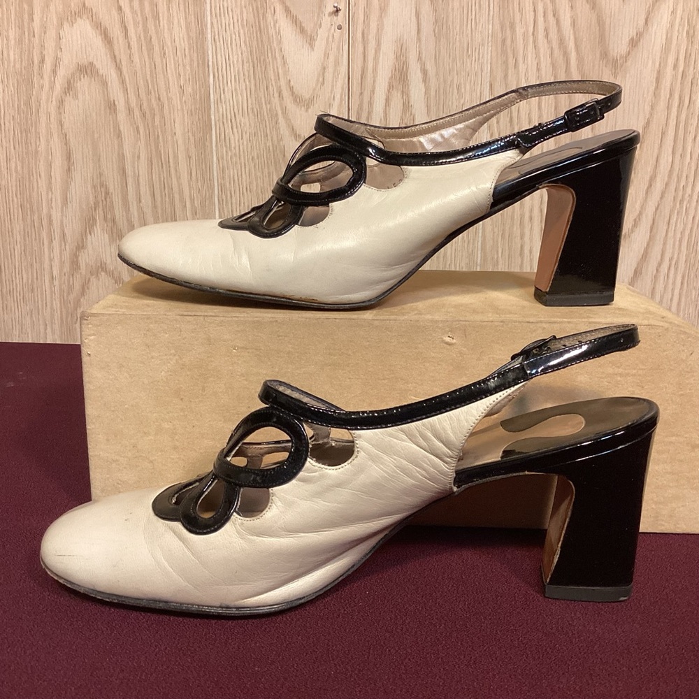 Vintage Gabrielle Collection block heel womens heels size 8 AAA - Picture 3 of 10